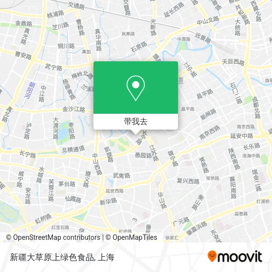 新疆大草原上绿色食品地图