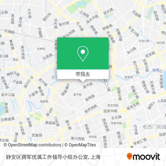 静安区拥军优属工作领导小组办公室地图