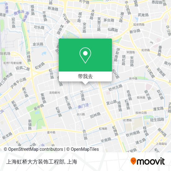 上海虹桥大方装饰工程部地图