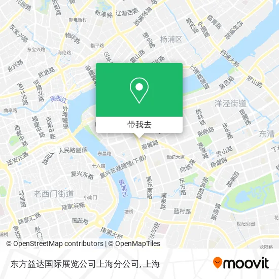 东方益达国际展览公司上海分公司地图