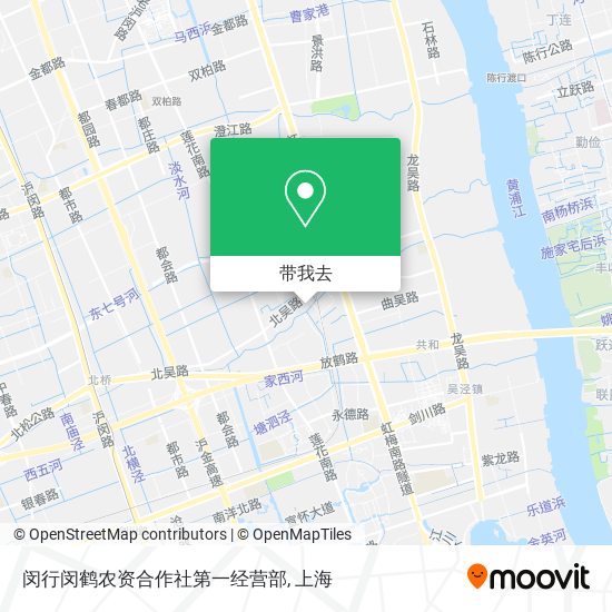 闵行闵鹤农资合作社第一经营部地图