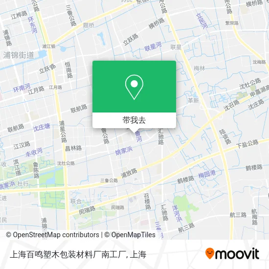 上海百鸣塑木包装材料厂南工厂地图