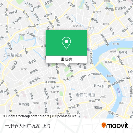 一抹绿(人民广场店)地图