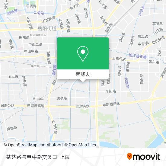 茶苔路与申牛路交叉口地图