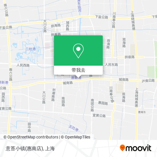 意苔小镇(惠南店)地图