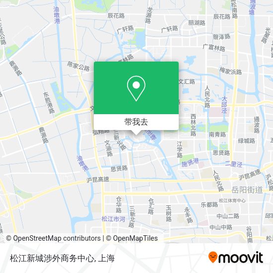 松江新城涉外商务中心地图