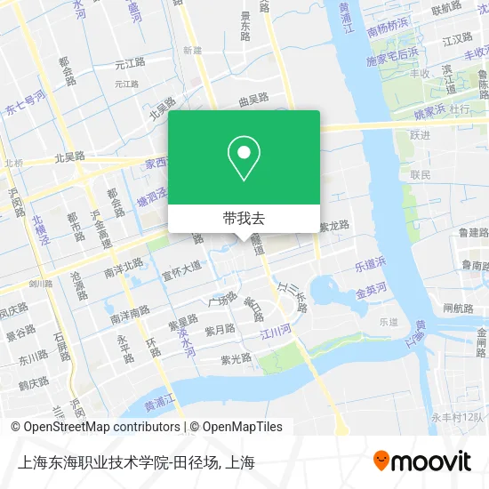 上海东海职业技术学院-田径场地图