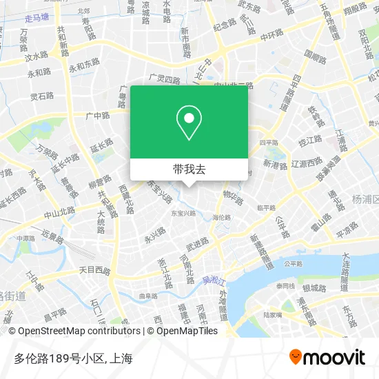 多伦路189号小区地图