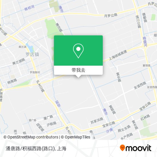 潘唐路/积福西路(路口)地图