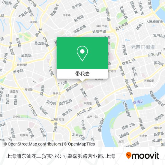 上海浦东汕花工贸实业公司肇嘉浜路营业部地图