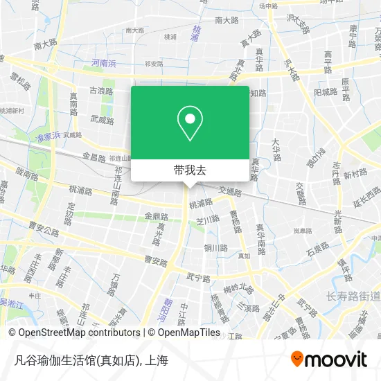 凡谷瑜伽生活馆(真如店)地图