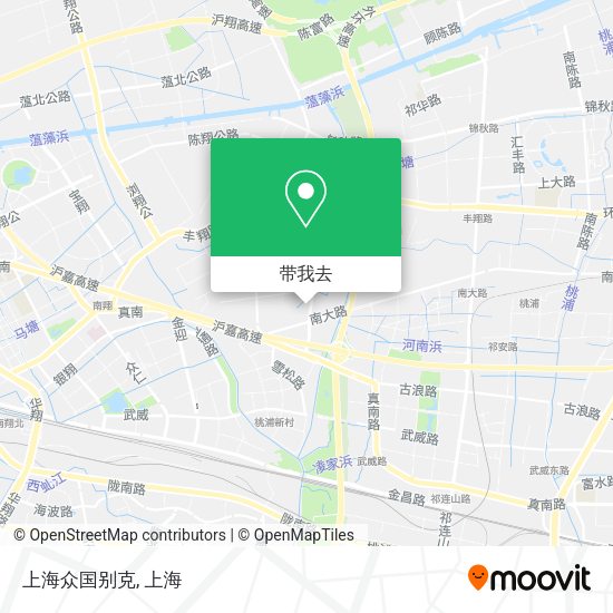 上海众国别克地图