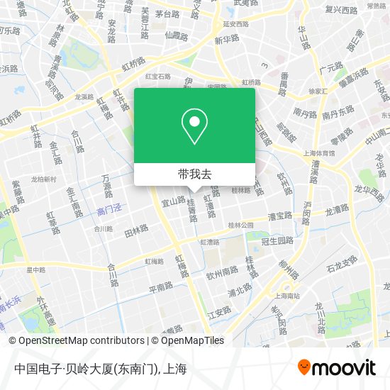 中国电子·贝岭大厦(东南门)地图
