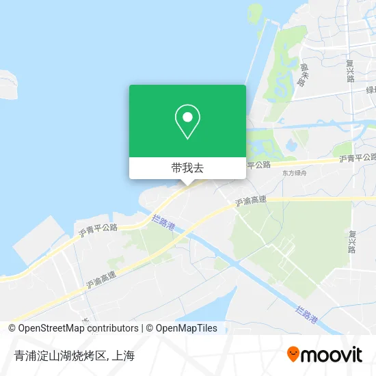 青浦淀山湖烧烤区地图