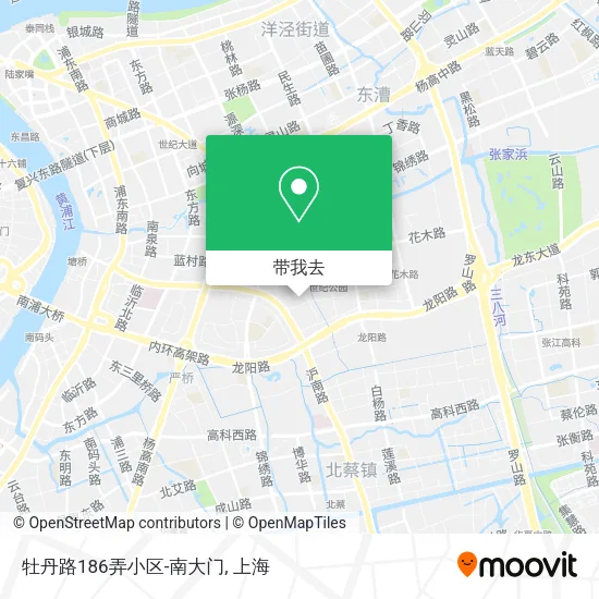 牡丹路186弄小区-南大门地图