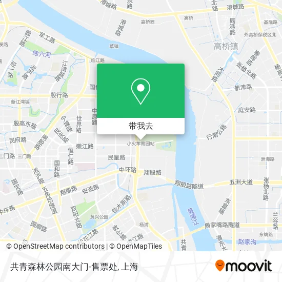共青森林公园南大门-售票处地图