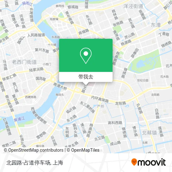 北园路-占道停车场地图