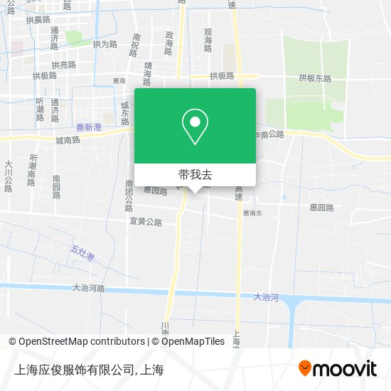 上海应俊服饰有限公司地图
