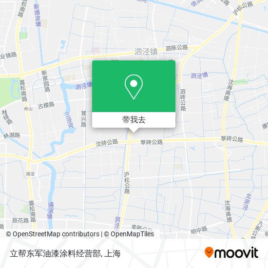 立帮东军油漆涂料经营部地图
