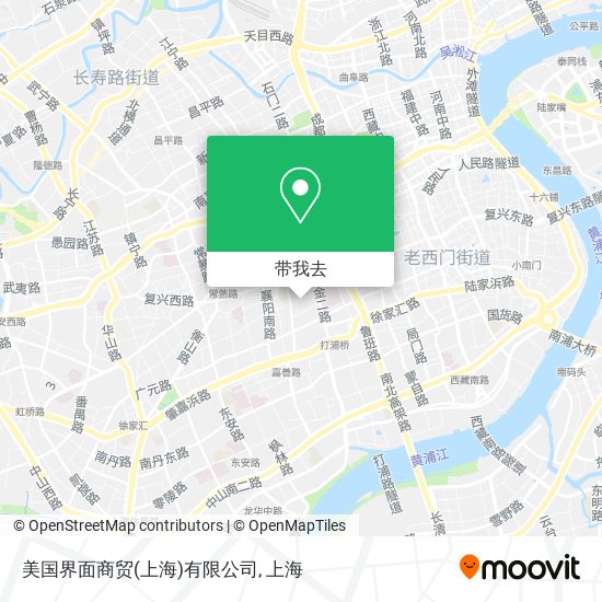 美国界面商贸(上海)有限公司地图