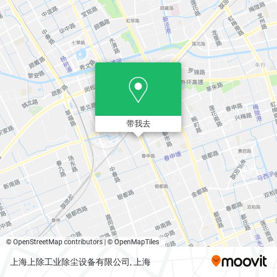 上海上除工业除尘设备有限公司地图
