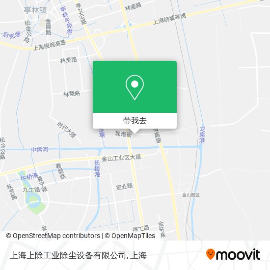 上海上除工业除尘设备有限公司地图