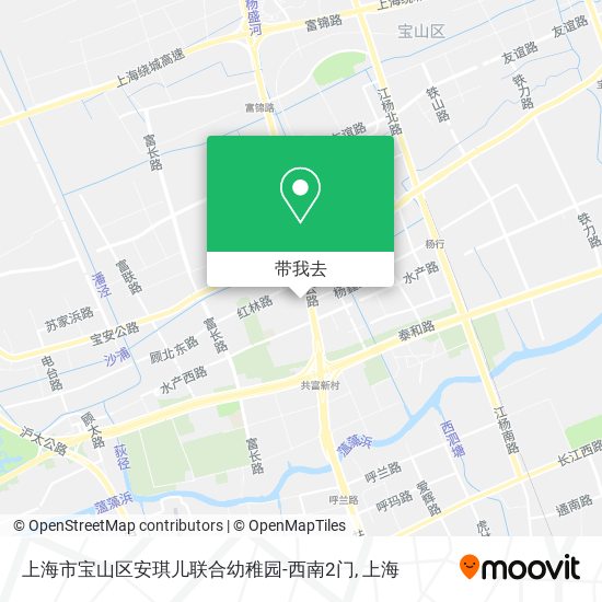 上海市宝山区安琪儿联合幼稚园-西南2门地图