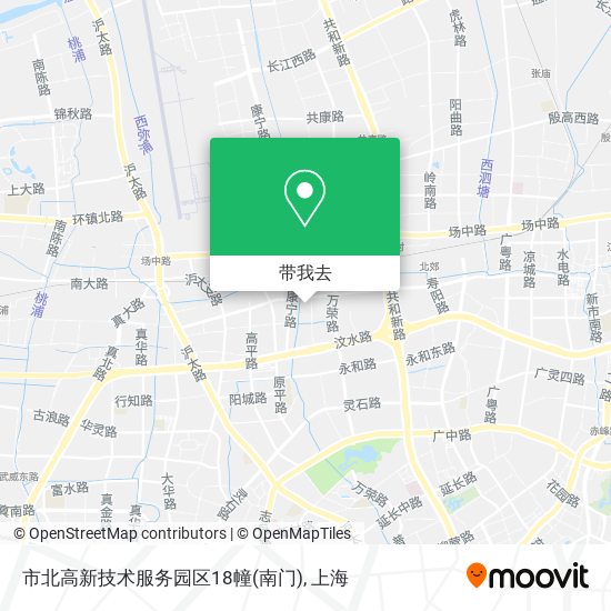 市北高新技术服务园区18幢(南门)地图