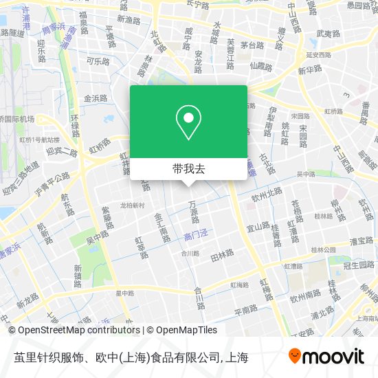 茧里针织服饰、欧中(上海)食品有限公司地图