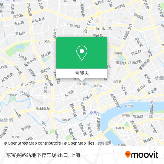 东宝兴路站地下停车场-出口地图