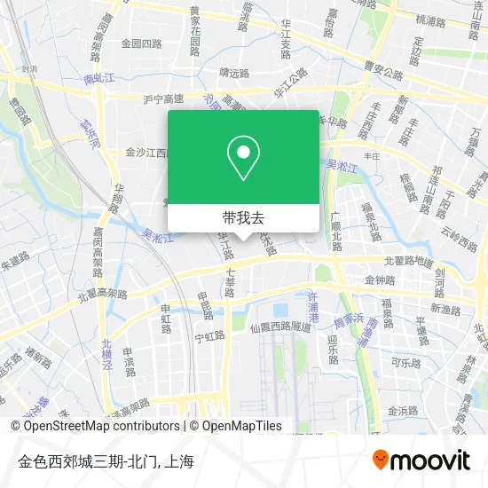 金色西郊城三期-北门地图