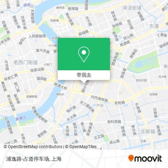 浦逸路-占道停车场地图