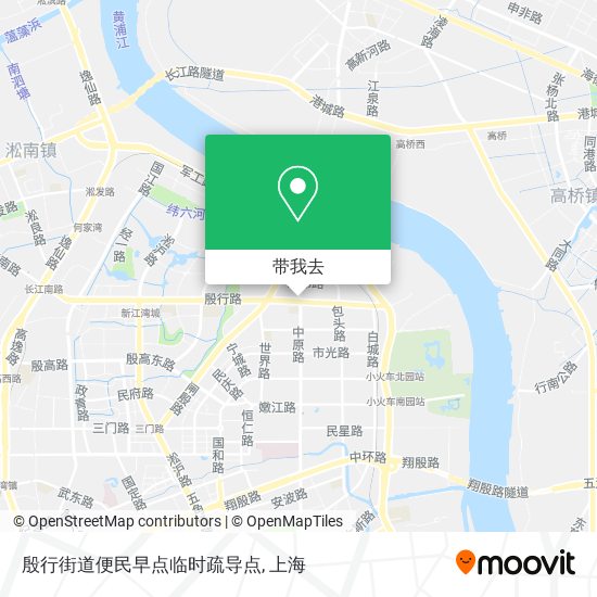 殷行街道便民早点临时疏导点地图