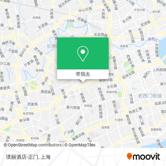 璞丽酒店-正门地图