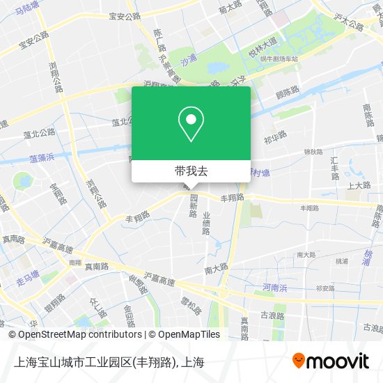 上海宝山城市工业园区(丰翔路)地图