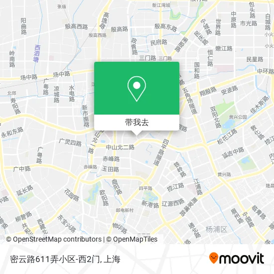 密云路611弄小区-西2门地图