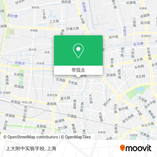 上大附中实验学校地图