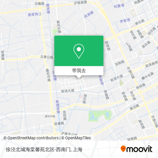 徐泾北城海棠馨苑北区-西南门地图