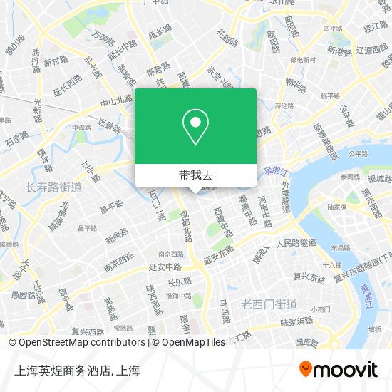 上海英煌商务酒店地图