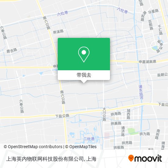 上海英内物联网科技股份有限公司地图