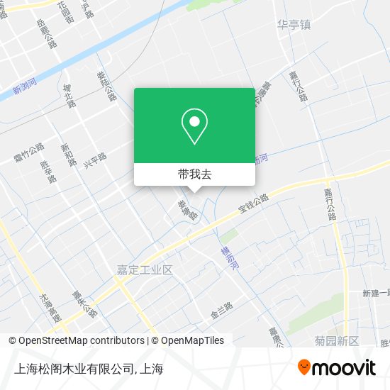 上海松阁木业有限公司地图