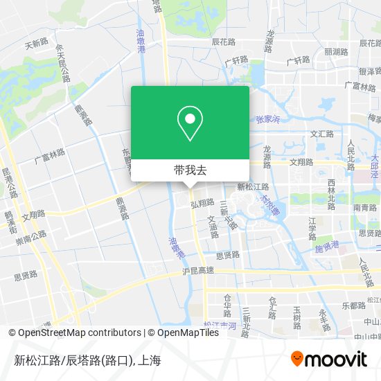 新松江路/辰塔路(路口)地图