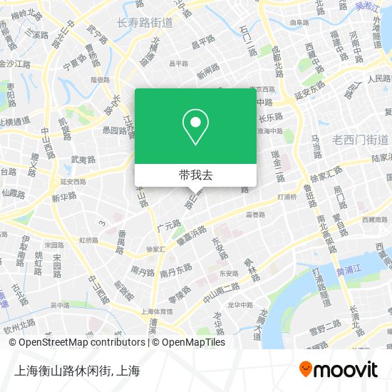 上海衡山路休闲街地图