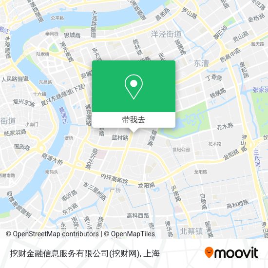 挖财金融信息服务有限公司(挖财网)地图