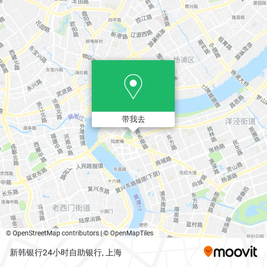 新韩银行24小时自助银行地图