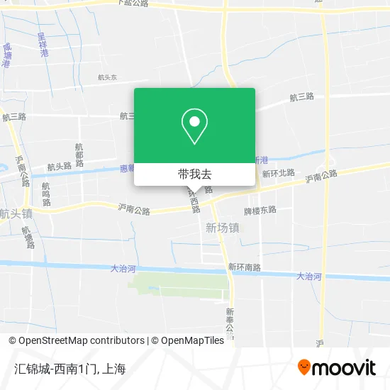 汇锦城-西南1门地图