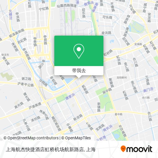 上海航杰快捷酒店虹桥机场航新路店地图