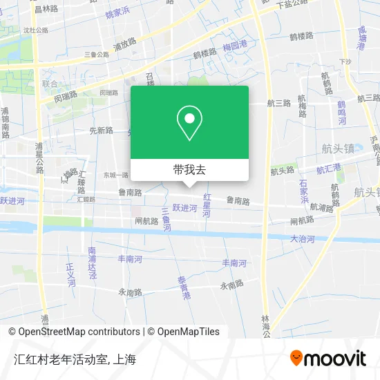 汇红村老年活动室地图