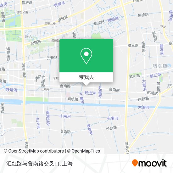 汇红路与鲁南路交叉口地图