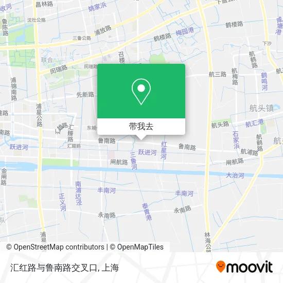 汇红路与鲁南路交叉口地图